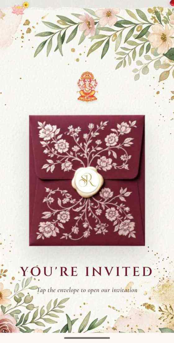 Dakshin save the date invitation website template