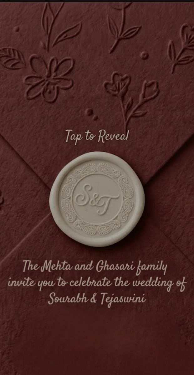 Gulmohar reception invitation invitation website template