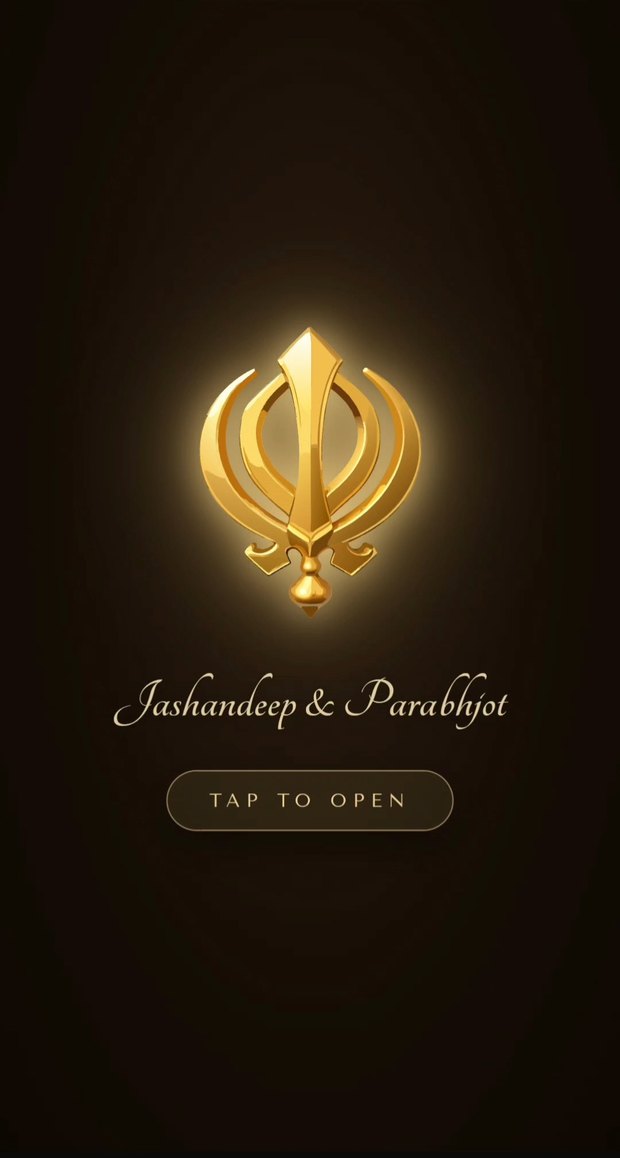 Kalgi Sikh wedding invitation website template