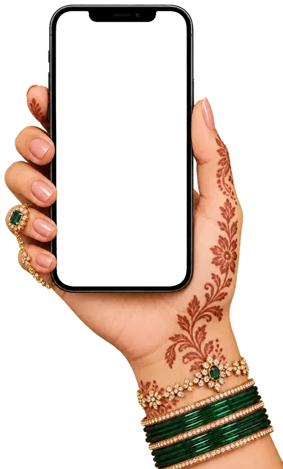 Hand holding a phone